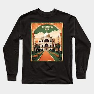 Lucknow India Vintage Tourism Travel Long Sleeve T-Shirt